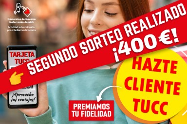 Imagen noticia TUCC ha vuelto a sortear 400 € entre sus clientes